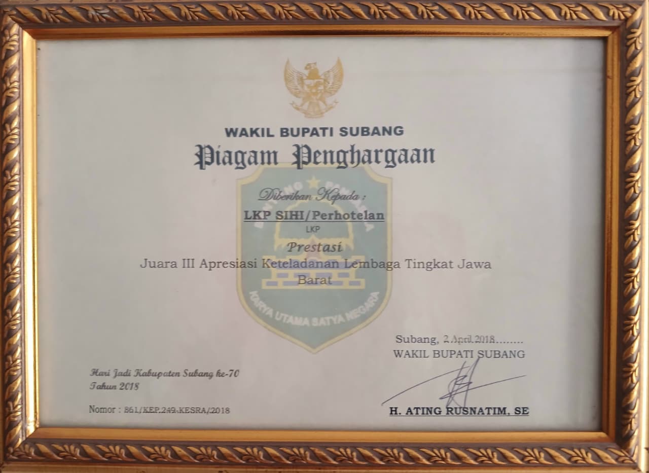 Piagam Penghargaan Keteladanan