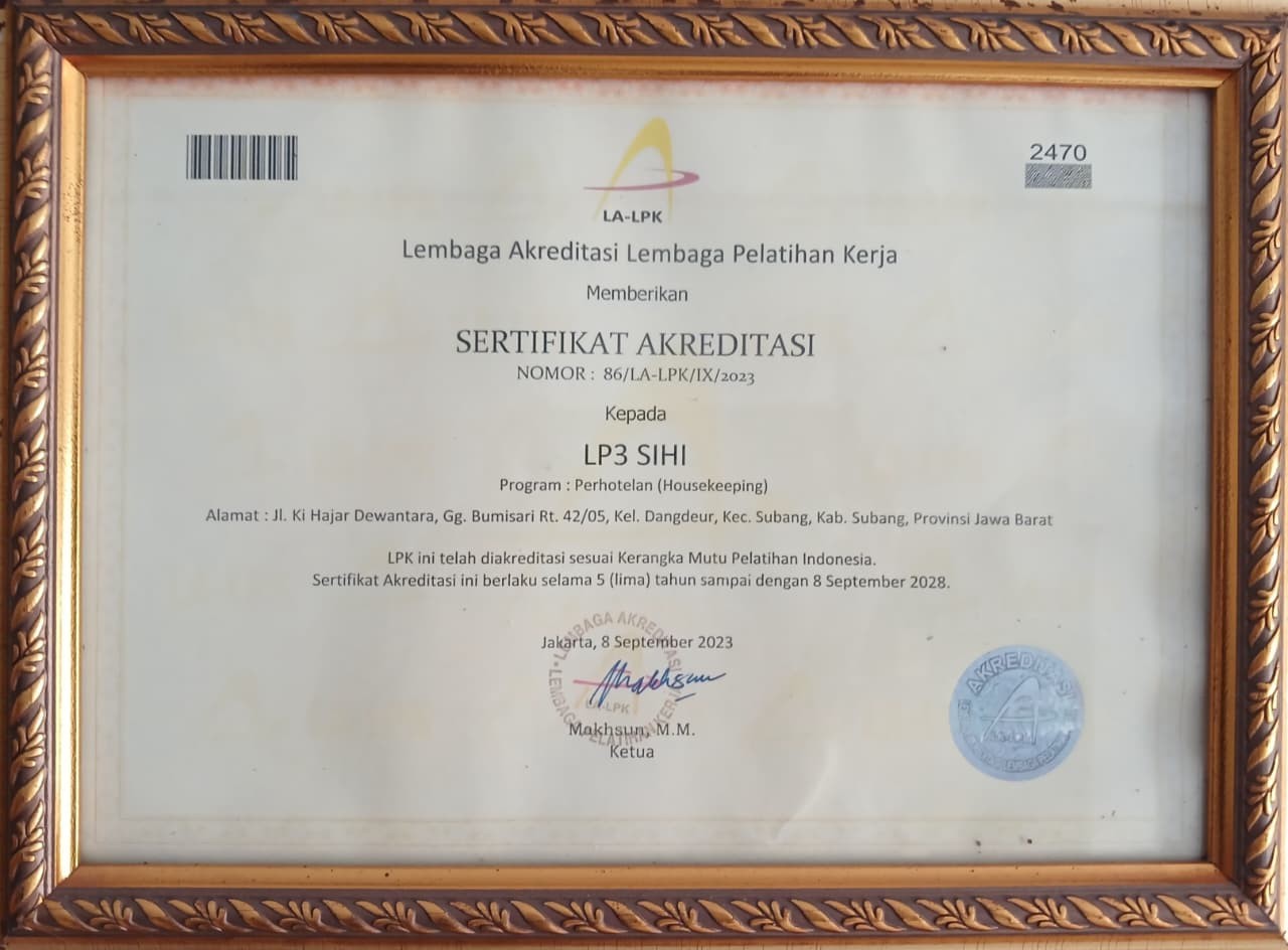 Sertifikat Akreditasi