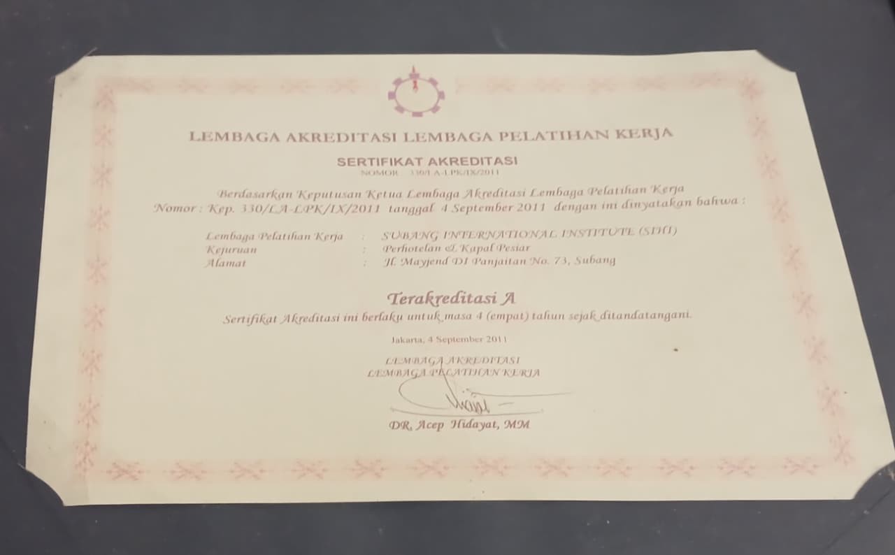 Sertifikat Akreditasi