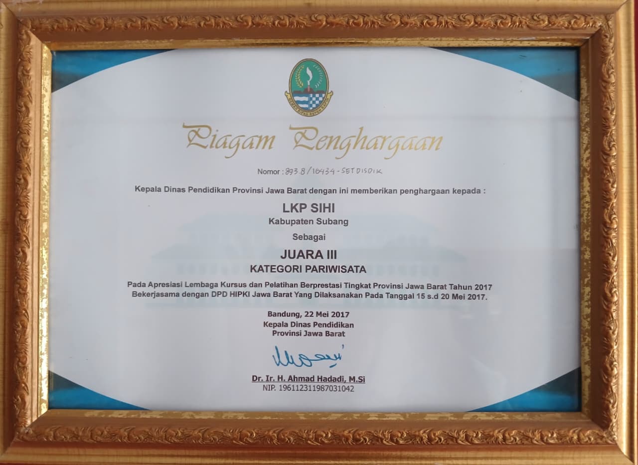 Juara III Kategori Pariwisata